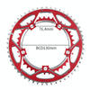 WEST BIKING 2-Piece 53t-39t Road Bike Aluminum Alloy Gear(Red)
