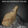 Oxford Cloth Leisure Single Shoulder Crossbody Bag Outdoor Chest Bag for Men(Desert Digital)