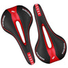 YAFEE YF-1018 Mountain Bike Saddle Bicycle Riding Saddle Bicycle Saddle(Black Red)