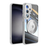 For Samsung Galaxy S25 5G 360 Holder MagSafe Acrylic Hybrid TPU Phone Case(Grey)