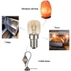 E14 Salt Crystal Lamps High Temperature Resistant Oven Light Bulb, Power: 15W Brass Lamp Head(2700K Warm White)