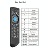 G21 2.4GHz Fly Air Mouse LED Backlight Wireless Keyboard Remote Control with Gyroscope for Android TV Box / PC, Support Intelligent Voice (Orange)