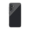For Samsung Galaxy S25 5G / S24 5G ABEEL C Carbon Fiber Series 6D Micro Relief MagSafe Phone Case(Black Grey)