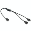 5V 3-Pin Aura RGB Motherboard Splitter Cable (Black, 30cm)