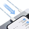 USAMS US-SJ657 U86 PD30W USB-C/Type-C to 8 Pin Rainbow Braided Fast Charging Data Cable, Length: 1.2m(Blue)