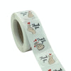10 Rolls Thank You Floral Sticker Wedding Gift Decoration Sticker, Size: 2.5cm / 1 Inch(K-03-25)
