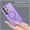 For Samsung Galaxy S25 Ultra MagSafe Frosted Translucent TPU + PC Full Coverage Phone Case(Dark Purple)