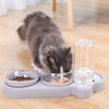 Cat 3-in-1 Auto Water & Food Bowl, White
