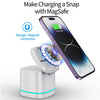 H32 15W 3 in 1 Magnetic Multifunctional Wireless Charger (White)