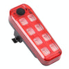 QZ-W007 8 x SMD Rechargeable Red and Blue Bicycle Safety Warning Tail Light