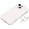 iPhone 13 Mini Back Housing Cover, SIM Tray, Keys, Lens (White)