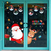 Santa Claus Hanging Stickers Shop Window Glass Door Living Room Wall Stickers(6308)