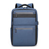 Outdoor USB Charging Portable Business Computer Backpack(Navy Blue)