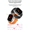 WS-E9 Ultra 2.2 inch IP67 Waterproof Metal Buckle Ocean Silicone Band Smart Watch, Support Heart Rate / NFC(Silver)