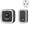 CACAZI A58 Wireless Doorbell, Plug-in, 300m Range, UK Plug, Black/Silver