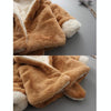 Winter Children Cartoon Animal Shape Plus Velvet Warm Hooded Jacket, Kid Size:110cm(Brown)