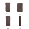 Contacts Family  CF1114 Leather Watch Box Retro Crazy Horse Leather Zipper Couple Watch Bag(Coffee)