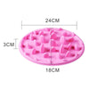 Silicone Slow Feeder Dog & Cat Bowl, Large Pink, 30.5cm