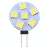 G4 6 LEDs SMD 5050 72LM 6000-6500K Stepless Dimming Energy Saving Light Pin Base Lamp Bulb, DC 12V (White Light)