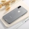 For iPhone X / XS Ultra-thin Frosted PP Protective Back Cover Case (White)