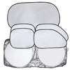 6 in 1 Summer Accessories Coated Silver Car Sun Shade Cloth Set