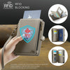 CaseMe-Me60 Multi-functional Anti-theft Swipe Passport Wallet(Grey)