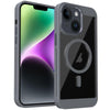 For iPhone 14 Plus Honeycomb Cooling MagSafe Phone Case(Grey)