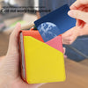 For Samsung Galaxy Z Flip5 VIETAO Metal Ring Card Slot PU Phone Case(Orange Yellow)