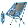 Outdoor Camouflage Portable Folding Camping Chair Light Fishing Beach Chair Aviation Aluminum Alloy Backrest Recliner