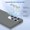 For Samsung Galaxy S23 Ultra 5G Nano Lens Cover Liquid Silicone Phone Case(Dark Purple)