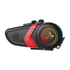Motorcycle Helmet Call Music Navigation Bluetooth Headset, Color: Red(Hard Pipe Microphone)