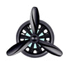 Car Air Outlet Perfume Aromatherapy Swivel Fan(Black Without Light)