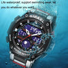 SMAEL 8069 Outdoor Multifunctional Waterproof Sports Alloy Luminous Watch(Red)