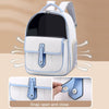 PU Pet Carrier Backpack, White, For Cats & Small Dogs (Model 6)