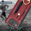 For Asus ROG Phone 6 / ROG6 Wristband Leather Back Phone Case(Red)