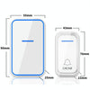 Wireless Doorbell 300m Range 38 Ringtones EU Plug Black