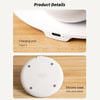 K22T 15W Multifunctional Rotatable Clock Night Light Wireless Fast Charger, Color: Wheat-color