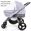Full Cover Folding Mosquito Net Plus Encrypted Stroller Mosquito Net(White)