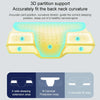 Butterfly Shape Memory Foam Snorked Pillow Slow Rebound Health Care Cervical Pillow, Dimensions: 50x30x10x6cm(Water Cube White)