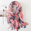 180 X 85cm  Women Cotton And Linen Scarf Retro Splicing Bohemian Printed Silk Shawl SL2006-032