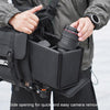 Cwatcun D115 Shoulder Crossbody Waterproof Leather Film DSLR Camera Bag, Color: Black Small