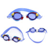 Cartoon Children Swimming Goggles Baby Waterproof Anti-fog High-definition Swimming Goggles(Blue Shark)