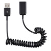 USB Male to USB Female Laptop Spring Charging Cable