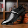 Autumn And Winter Business Dress Large Size Men's Shoes, Size:45(Black)