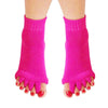 Massage Five-finger Socks Thickened Open-toed Socks, Color: Rose Red