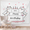 Happy Birthday Photo Backdrop Party Decoration Tapestry, Size: 230x180cm(GT56-2)