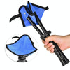Hiking Outdoor Camping  Fishing Folding Stool Portable Triangle Chair Maximum Load 100KG Folding Chair Size:22 x 22 x 31cm(Blue)