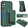 For Samsung Galaxy A05s CX01 Detachable Magsafe Magnetic Card Bag Phone Case(Peacock Green)