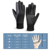 Touch Screen Anti-slip Waterproof Outdoor Sports Warm Cycling Gloves, Size: L(Black)