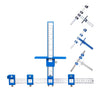 Woodworking Aid Tool Handle Punch Locator Cabinet Door Hole Opener Semium Aluminum Alloy